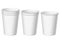 Set of Realistic white disposable paper cups.