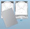 Set of realistic white shirt with tie isolated or formal wear office for employee or classic white shirt tied for men.