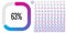 Set of rectangle percentage diagrams from 0 to 100