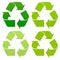 Set of recycle icons