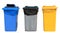 Set of recycling bins