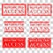 Set red rubber stamp effect restricted access at transparent effect background