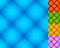 Set of repeatable square patterns in 5 distinct colors