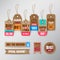 Set of retail sale tags design elements