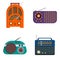 Set of retro radios