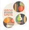 Set of retro spot illustrations of healthy foods