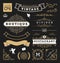 Set of retro vintage graphic design elements