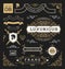 Set of retro vintage graphic design elements.