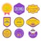 Set of Ribbons, Stickers, Labels. Vector.Set of Ribbons, Sticker