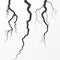 Set of rift and cleft. Split broken surfase. Crack vector illustration on white background