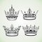 Set of royal crowns image