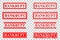Set of Rubber Stamp Effect : Bankrupt at Transparent Effect Background