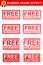 Set of Rubber Stamp Effect Free Registration