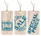 Set of sale paper tags