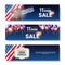 Set Of Sale Posters With Veteran Day Discounts Message On White Background Holiday Promotions Horizontal Banners