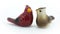 Set of salt and pepper in the shape of Cardinal birds