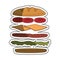 Set Sandwich ingredients icon