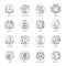 Set of Science and Technology Line Vector Icons