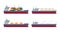 Set of sea ships. Ocean delivery and shipping boats. Gas, oil tanker and cargo ship. Sea freight transportation or