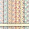 Set of Seamless Argyle Sweater Backgrounds