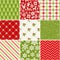 Set of seamless christmas patterns