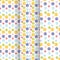 Set of seamless colourful polka dot patterns. Vector