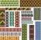 Set of Seamless Ethnic Patterns for Embroidery Stitch