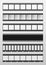 Set of seamless film frame. Film strip.