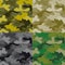 Set of seamless khaki patterns