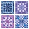 Set of seamless mosaic patterns