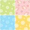 Set of seamless nature patterns.