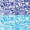 Set of seamless nautical patterns in blue colors