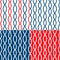 Set of Seamless nautical patterns on blue, red, white background