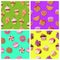 Set of Seamless Patterns with Confectioneries