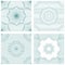 Set of seamless patterns - Guilloche ornamental Elements