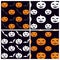 Set of seamless patterns for Halloween