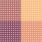 Set of seamless patterns. Homogeneous background with heart shapes