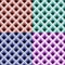 A set of seamless patterns similar to Bargello`s embroidery