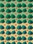 Set of seamless pine tree pattern