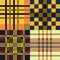 Set of seamless tartan patterns