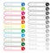 Set of search bars, flat web design elements