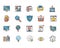 Set of Search Engine Optimization icons, Simple filled outline Pictogram Pack