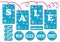 Set of season sale labels and symbols