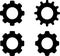 Set of Setting icons vector, Group Tools. Collection of Gear Sign. Help options account concept. Logo.