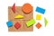 Set of shape Montessori style toys Children wooden eco friendly logic games for preschool kids Playthings for baby