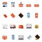 Set of shopping icons. Vector illustration decorative design