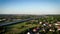 A set of shots of the highway and the panorama of the Polish countryside