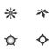 Set Shuriken icon illustration vector flat design