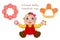 Set silicone baby teether toys realistic cartoon isolated