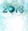 Set of silver shiny digits on glitter background. New year 2018 background. Christmas